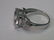 Sterling Silver Large CZ Statement Ring with Heart Side - 5