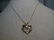 Vintage 10kt Diamond Heart Necklace, Baguettes/Round, - 4