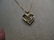 Vintage 10kt Diamond Heart Necklace, Baguettes/Round, - 5