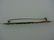 c.1930 STERLING SILVER BAR PIN RHYNESTONE WHITE & BLUE - 5