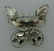 WOW Glass & Metal Butterfly Pin Costume Jewelry - 2