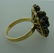 CHARMING 14k Yellow Gold & Garnet Ring Circa 1930s - 4