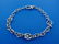 CHIC Damiani Made in Italy 18k White Gold Link Bracelet