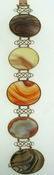 C.1900 VICTORIAN A & J SMITH ABERDEEN 9K GOLD AGATE - 4