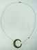 C.1870 ROSECUT DIAMOND SILVER 14K GOLD CRESCENT MOON - 4