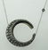C.1870 ROSECUT DIAMOND SILVER 14K GOLD CRESCENT MOON - 5