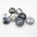 26.16 Ct Natural 8 White Dendrite Opal Round Beads