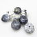 26.16 Ct Natural 8 White Dendrite Opal Round Beads - 2