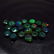 6.06 Ct Natural 21 Drilled Faceted Fire Black Opal - 2