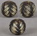 19c staghorn OJIME netsuke slide bamboo skin strips - 2