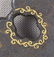 18c Japanese sword tanto TSUBA golden scrolls - 4