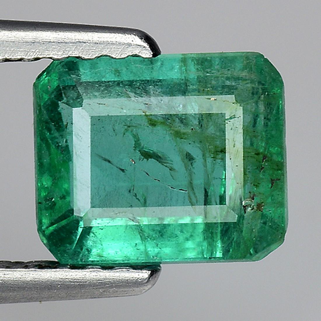 1.30CT NATURAL UNHEATED ZAMBIAN EMERALD OCTAGON CUT (1 of 1)