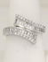 LADIES 18k WHITE GOLD 1 1/2ct BAGUETTE DIAMOND WRAP