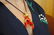 24.10 g Red Coral Branch, Diamonds, 18 Karat Yellow - 3