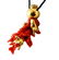 24.10 g Red Coral Branch, Diamonds, 18 Karat Yellow - 7