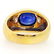 14.76 g 18K Yellow Gold BlueSapphire Diamond Ring - 4