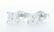 14 k. White gold - Earrings Princess Diamond -0.73CTW