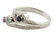 Emerald, Blue Sapphire, Ruby, Diamonds, 18 Karat Gold - 3