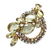 Champagne Glass and Rhinestone Brooch - 2