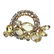 Champagne Glass and Rhinestone Brooch - 3