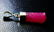 Natural Pink Ruby Pendant With Silver Cap (Glass