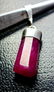 Natural Pink Ruby Pendant With Silver Cap (Glass - 4