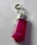 Natural Pink Ruby Pendant With Silver Cap (Glass - 7