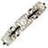 Diamonds, Onyx, Pearls, White Gold Link Retrò Bracelet