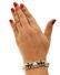 Diamonds, Onyx, Pearls, White Gold Link Retrò Bracelet - 2