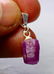 Natural & unheated~ Pink Ruby Pendant With Silver Cap - 11
