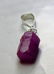 Natural & unheated~ Pink Ruby Pendant With Silver Cap - 12