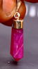 Natural ~ Pink Ruby Pendant With Silver Cap (Gladd - 3