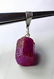 Natural & unheated~ Pink Ruby Pendant With Silver Cap - 4