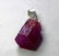 Natural & unheated~ Pink Ruby Pendant With Silver Cap - 6