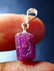 Natural & unheated~ Pink Ruby Pendant With Silver Cap - 8