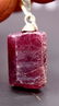 Natural & unheated~ Pink Ruby Pendant With Silver Cap