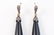 18K French onyx and diamond dangling earrings - 2