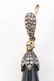 18K French onyx and diamond dangling earrings - 3