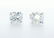 14 k. White gold - Earrings Round Brilliant Diamond