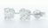 14 k. White gold - Earrings Round Brilliant Diamond - 6