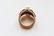 18K gold braided ring with pearl - 2