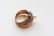 18K gold braided ring with pearl - 3