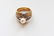 18K gold braided ring with pearl - 4