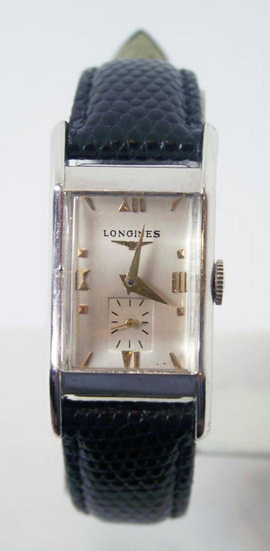 Vintage 14k White Gold LONGINES Winding Watch c.1940s: Description Solid 14k White Gold LONGINES Winding Watch c.1940s Cal.9LT* EXLNT Condition* SERVICED . This Mens Longines watch is Swiss made. . Great present for yourself or someone you love as well as