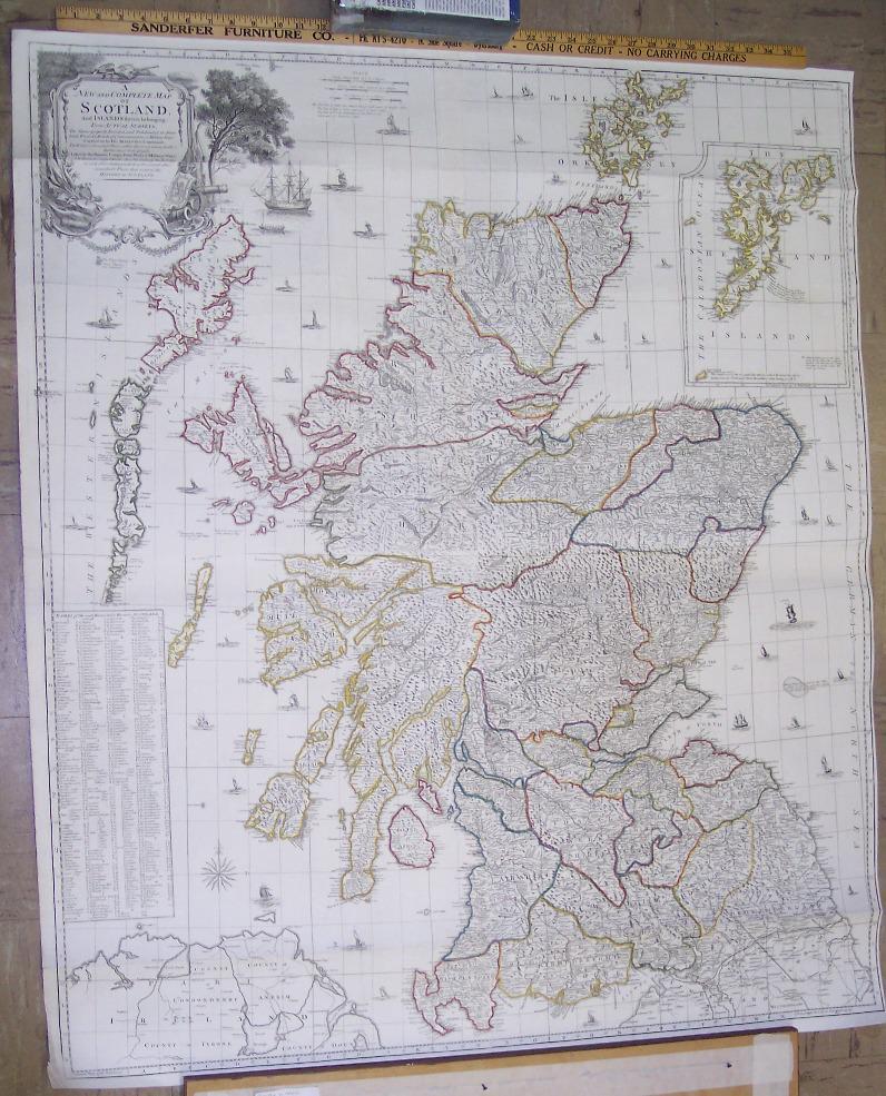 New and Complete Map of Scotland, And Islands Thereto (1 of 8)