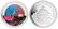 1994 Palau Large Color Silver $5 Fish/Neptune