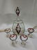 Karl Palda Ruby Cut-to-Clear Decanter with 4 glasses