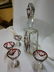 Karl Palda Ruby Cut-to-Clear Decanter with 4 glasses - 3