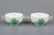 Pair of Herend Chinese Bouquet Green Cream Soup Bowls - 3