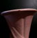 Pair McCoy Pink Mid Century Leaf Vases - 6